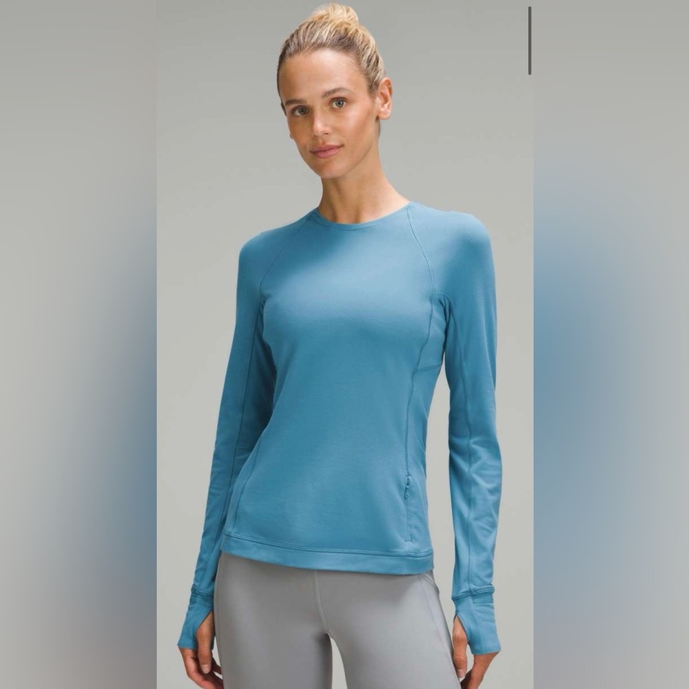 Women's Blue Long Sleeve Top Lululemon Rulu